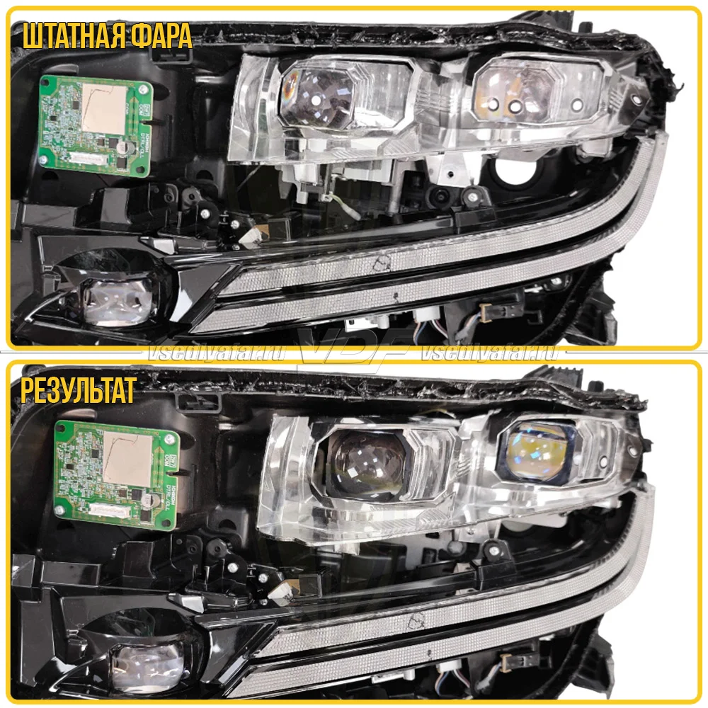 Рамки для замены линз в фарах Toyota Alphard 2017-2023 2-Matrix Kit