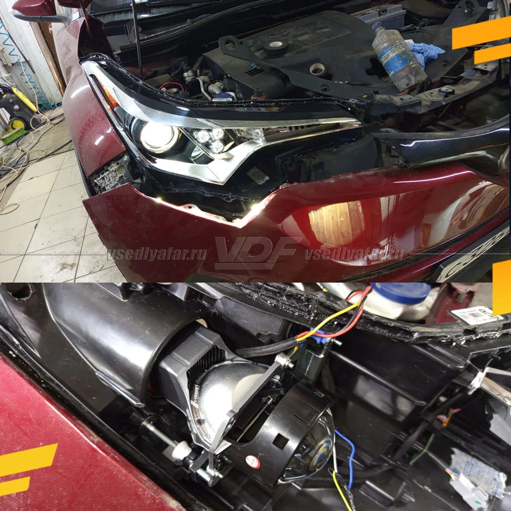 Рамки для замены линз в фарах Toyota C-HR 2016-2019