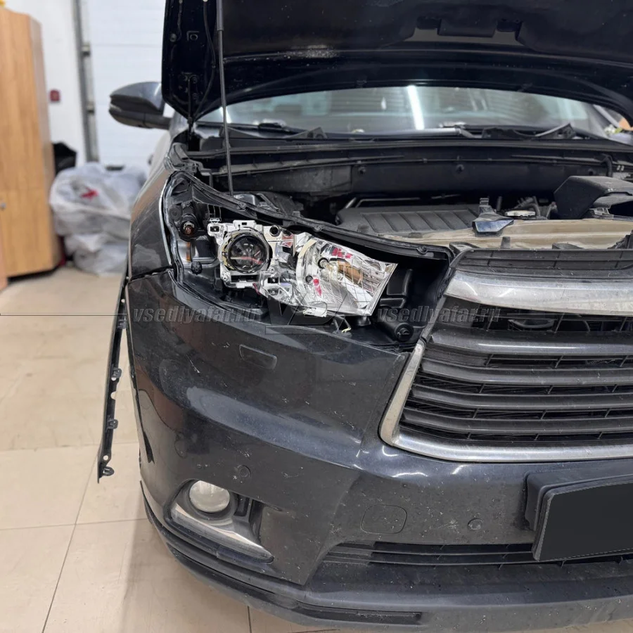 Рамки для замены линз в фарах Toyota Highlander 2013-2017 LED