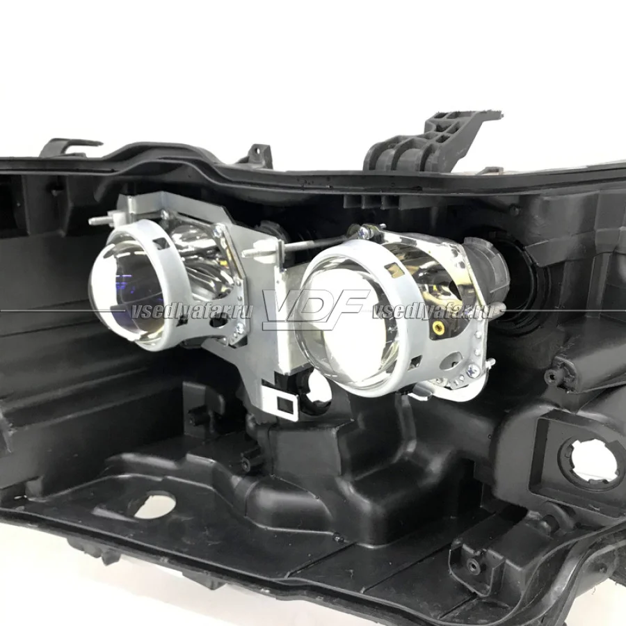 Рамки для замены линз в фарах Toyota Land Cruiser 200 2015-2021 2-х линз в 1 фару