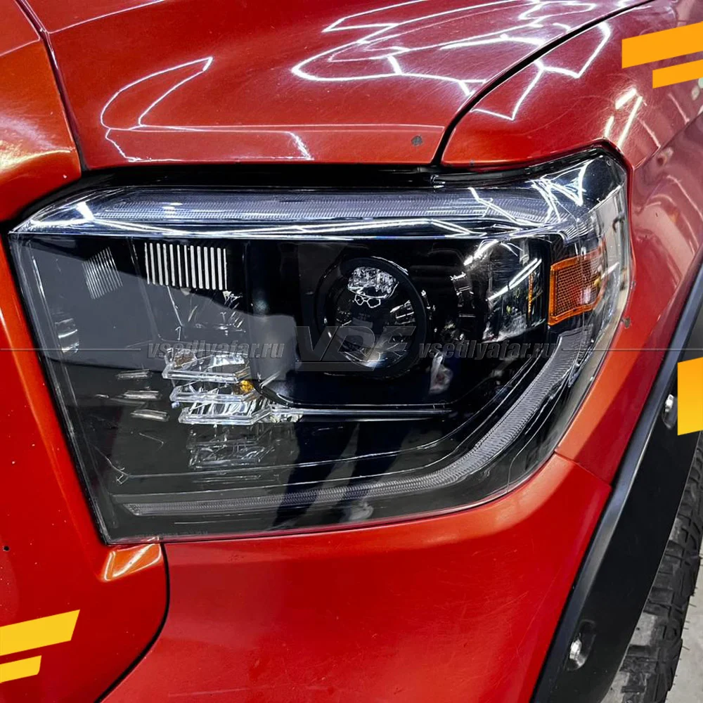 Рамки для установки линз в фары Toyota Tundra 2013-2022 LED Рефлектор