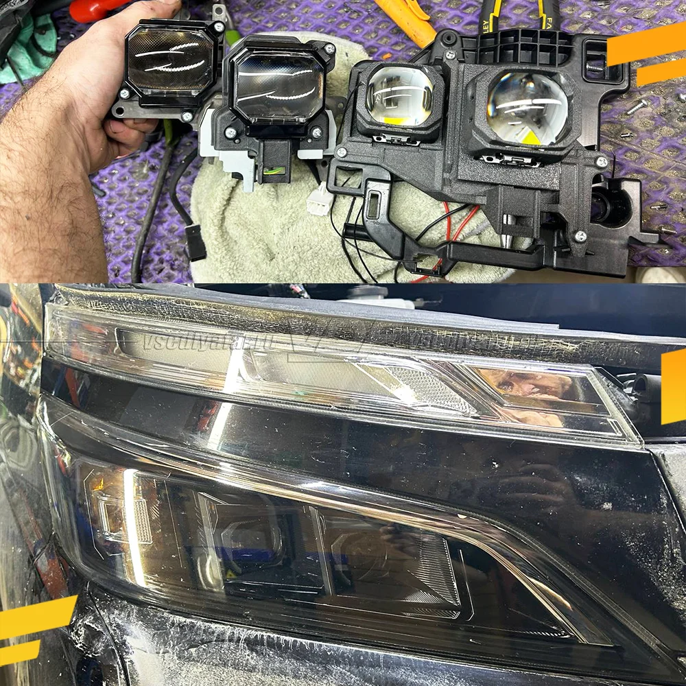 Рамки для замены линз в фарах Toyota Voxy R80 2017-2021 LED
