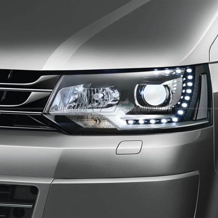 Рамки для замены линз в фарах Volkswagen Multivan 2009-2015 Пластик.