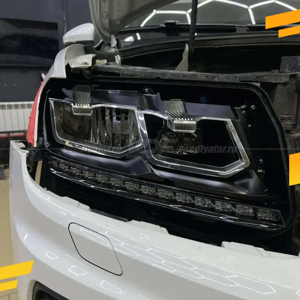 Рамки для замены линз в фарах Volkswagen Tiguan 2016-2021 LED Рефлектор ДС